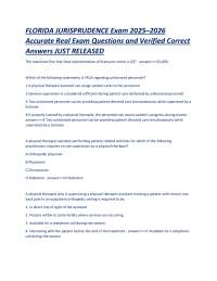 Florida Jurisprudence Licensure Law Exam – 2025–2026 – Accurate Real Exam Questions and Ve