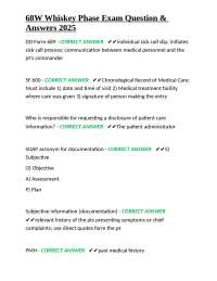 68W Whiskey Phase Exam Q&A: Comprehensive Study Guide