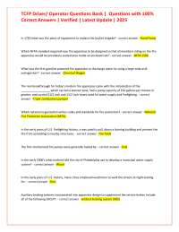 TCFP Driver/Operator Exam Prep: Fire Apparatus Questions and Answers