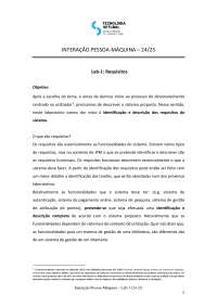 INTERAÇÃO PESSOA-MÁQUINA – 24/25 Lab-1: Requisitos