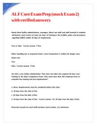 Assisted Living Facility Regulations: A Comprehensive Quiz