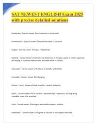 SAT English Vocabulary: Advanced Word List with Definitions and Synonyms