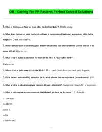 Postpartum Care: A Q&A Guide for Nurses and Students