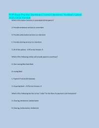 PCIP Exam Practice Questions | Correct Answers | Verified | Latest 2025/2026 Version