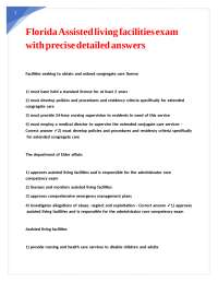Florida Assisted Living Facility Regulations: A Comprehensive Quiz