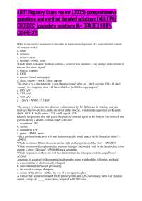 ARRT Registry Exam Review: Radiographic Positioning and Procedures