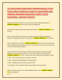 OTS NOTETAKER EXAM PREP/COMPREHENSIVE STUDY  GUIDE (2025) COMPLETE EXAM SET
