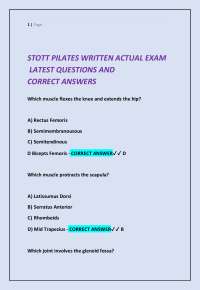 STOTT Pilates: Muscle Anatomy, Actions, and Joint Movements - A Q&A