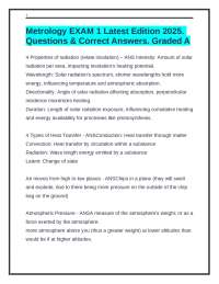 Meteorology Exam Questions and Answers: A Comprehensive Guide to Atmospheric Science