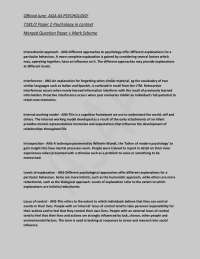 Official June AQA AS PSYCHOLOGY  7181/2 Paper 2 Psychology in context  Merged Question Pap
