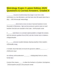 Meteorology Exam Questions and Answers: Atmospheric Processes and Weather Systems