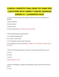 Clinical Chemistry Exam Questions and Answers: Tumor Markers and Cancer Diagnosis