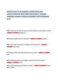 2024 update Oil Burner License  RECENT UPDATE COMPREHENSIVE QUESTIONS AND VERIFIED SOLUTIO