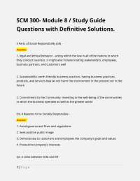 Social Responsibility in Supply Chain Management: A Study Guide
