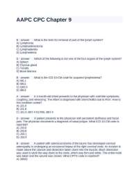 AAPC CPC Chapter 9 Questions and Answers 2025