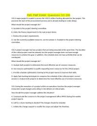 PMP Exam Practice Questions: 101-200 | Project Management