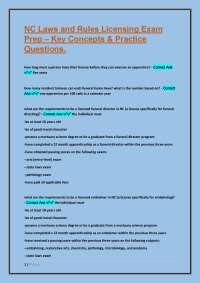NC Funeral Laws and Rules Licensing Exam Prep: Key Concepts & Practice Questions