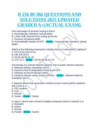 Network Protocols and Technologies: Exam Questions and Solutions