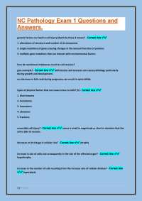 Pathology Exam Q&A: Cell Injury, Necrosis, and Healing