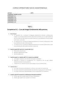 Test OSA con risposte corrette
