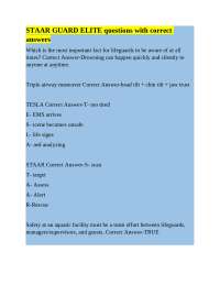 Lifeguard Exam Questions and Answers: Aquatic Safety and Rescue Techniques