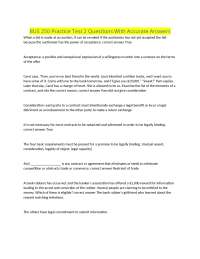 Contract Law Practice Test: Questions and Answers for Business Students