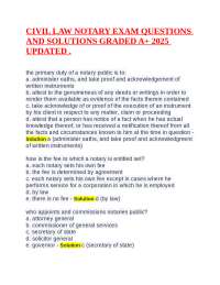 Civil Law Notary Exam Q&A: Updated 2025