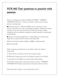 Nursing Practice Test Questions and Answers