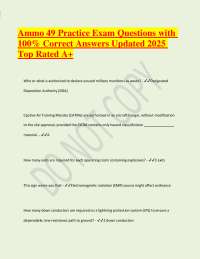 Ammunition & Explosives (A&E) Safety Practice Exam 2025