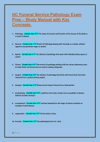 Pathology Exam Prep: Key Concepts and Definitions