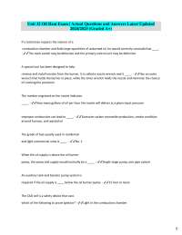 Oil Heat Exam: Questions and Answers for Technicians