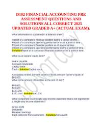 Financial Accounting Exam Questions and Solutions 2025