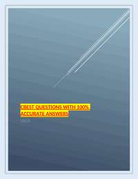 CBEST Questions with 100% Accurate Answers – Complete Study Set for the California Basic E