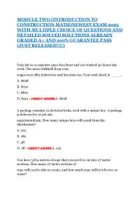 Construction Math Exam 2025: Practice Questions and Solutions