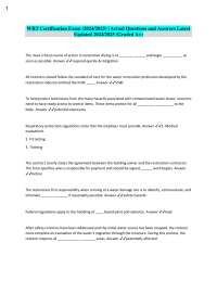 WRT Certification Exam Q&A: Water Restoration Techniques