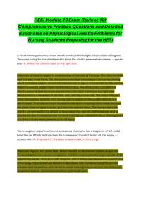 Comprehensive Review: Practice Questions for Nursing Students