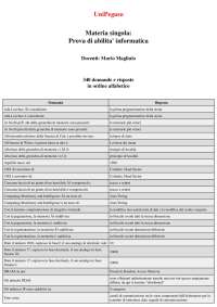 Prova di abilita' informatica - 340 domande e risposte