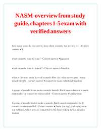 NASM Exam Study Guide: Muscle Physiology and Bioenergetics
