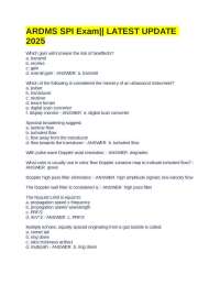 ARDMS SPI Exam Questions and Answers: Ultrasound Physics Review
