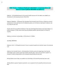 Medicare and Medicaid Exam Prep: Key Concepts 2024/2025