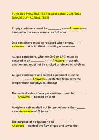 FDNY G60 PRACTICE TEST newest actual 2025/2026 (GRADED A+ ACTUAL TEST)