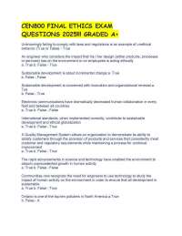 Engineering Ethics Exam Questions and Answers