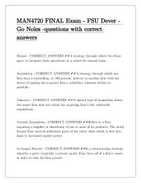 Strategic Management Exam: Mergers, Acquisitions, and Cooperative Strategies