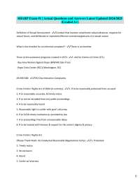 SHARP Exam Q&A: Sexual Harassment & Assault Prevention (2024/2025)