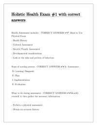 Health Assessment Exam Review: Key Concepts and Correct Answers