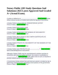 Notary Public Exam Questions and Answers: Comprehensive Study Guide