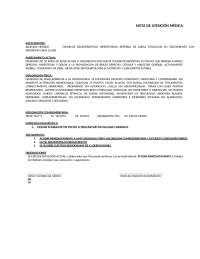 Ejemplo nota medica crisis de ansiedad