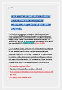 Workday HCM Core Exam: Practice Questions and Answers