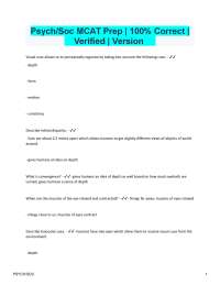 MCAT Prep: Visual and Sensory Perception