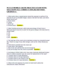 NCCCO Mobile Crane Operator Practice Exam 2025